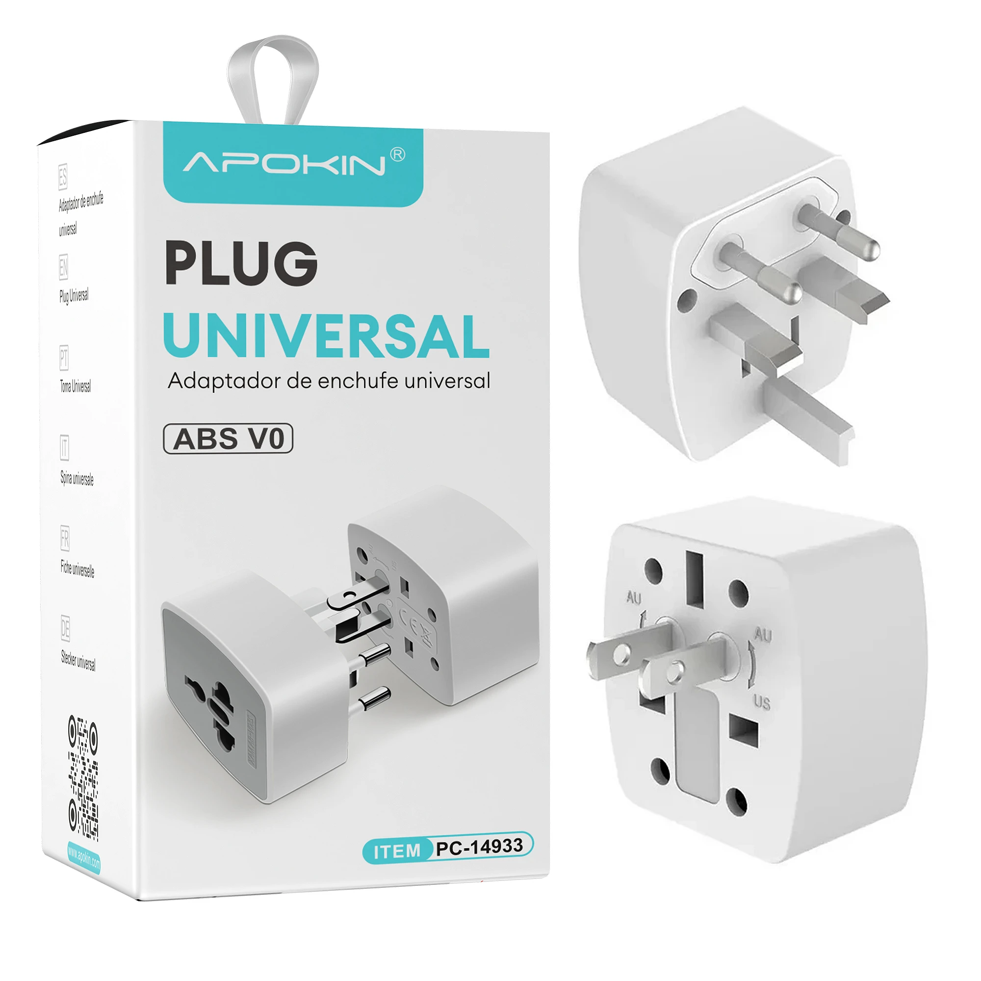 Strepito Adaptador Internacional Apokin PC-14933