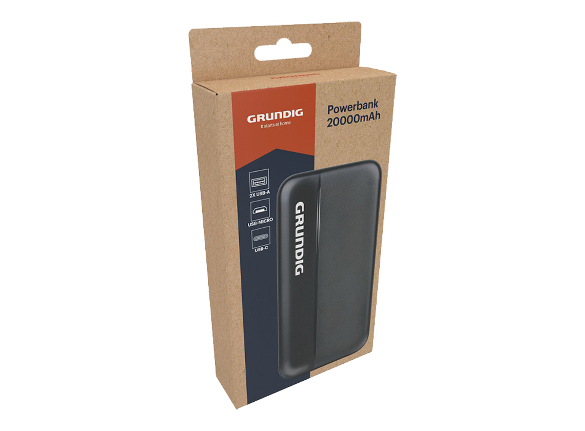 Strepito Power Bank Grundig 57238 de 20.000 mAh